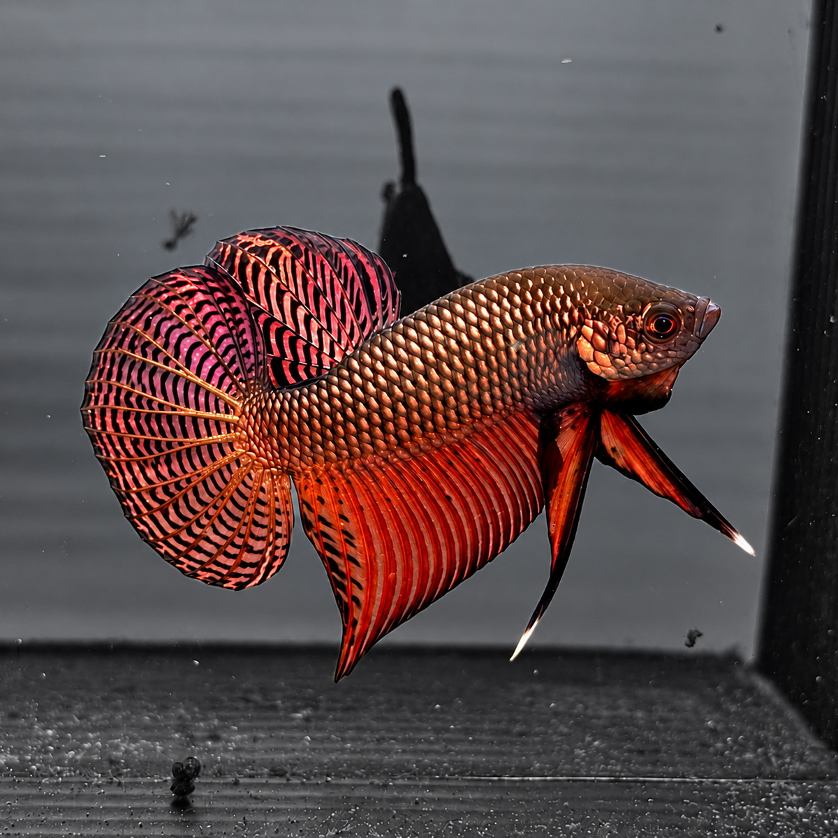 Wild Guitar Copper Smaragdina Male Betta Fish