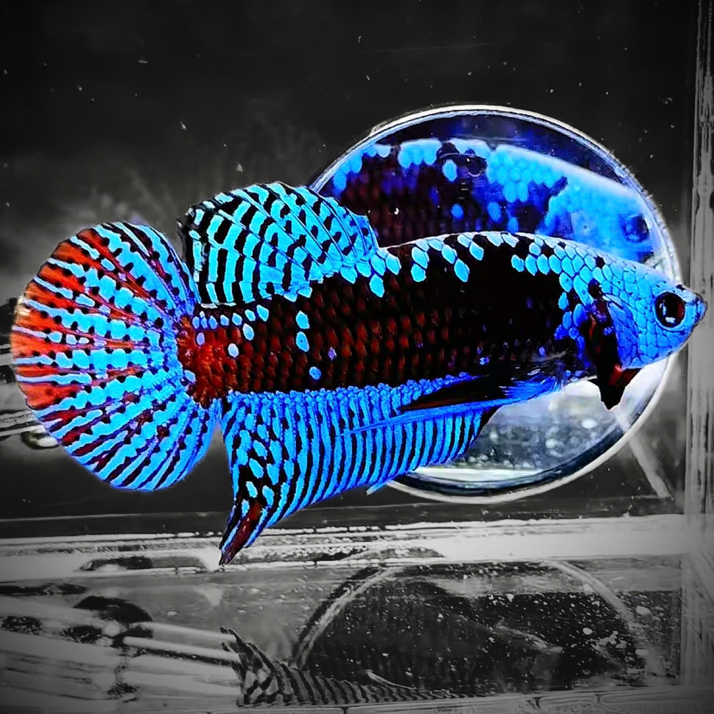 Blue Samurai Alien Wild Male Betta Fish