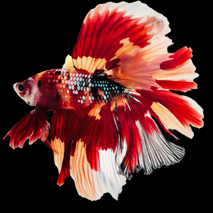 Koi Nemo Halfmoon Male Betta Fish | Buy 4 Get 1 Free | Mystery Betta