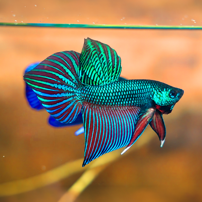 Wild Smaragdina Green Male Betta Fish
